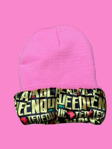 Pink “Black Queen “ Beanie